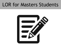 Letter of Recommendation for Masters Students