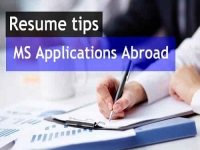 Things you must include in resume for MS application abroad