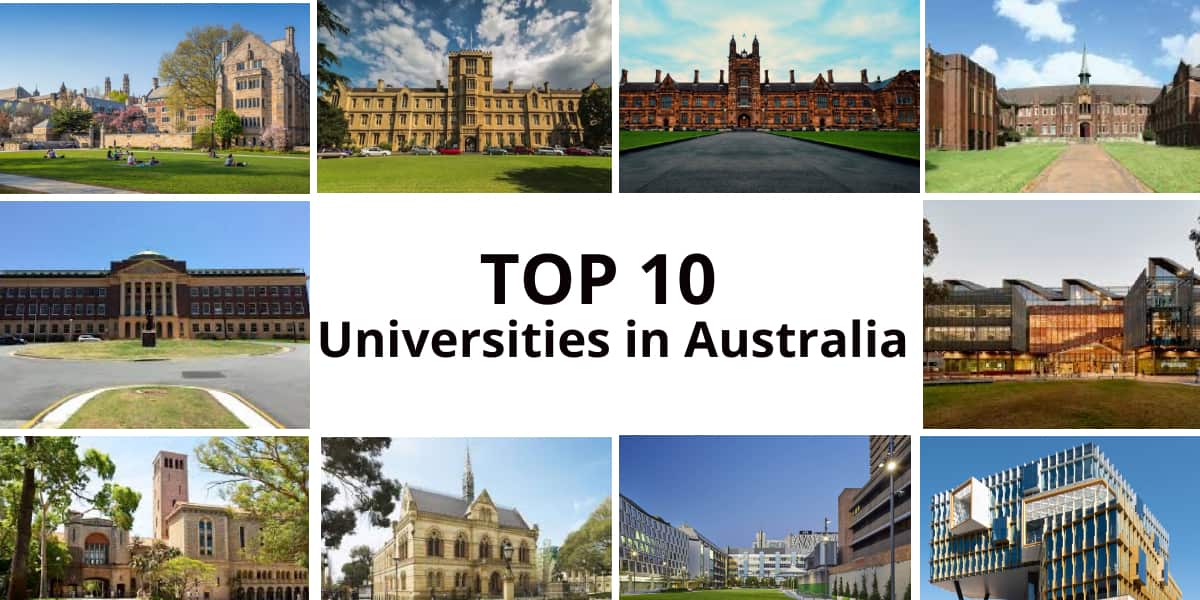 Top 10 universities in Australia to study abroad.