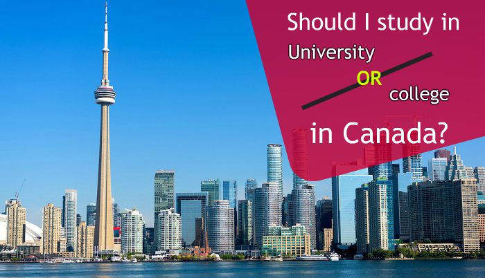 Should I study in University or college in Canada?