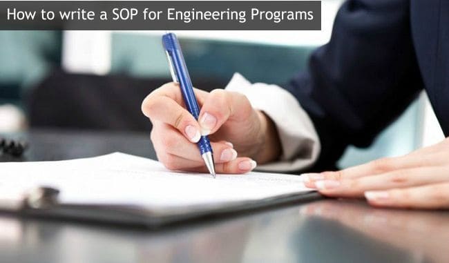 How to write a Statement of Purpose (SOP) for Engineering Programs