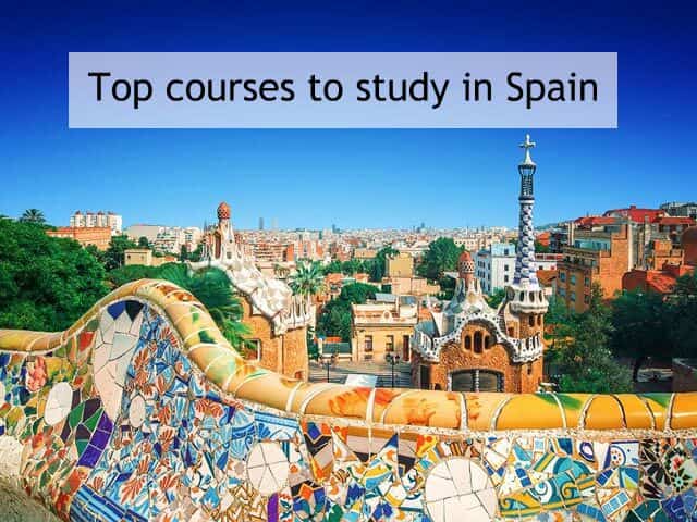 Top courses to study in Spain